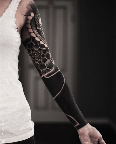 blackout arm tattoo meaning|full black arm tattoo.